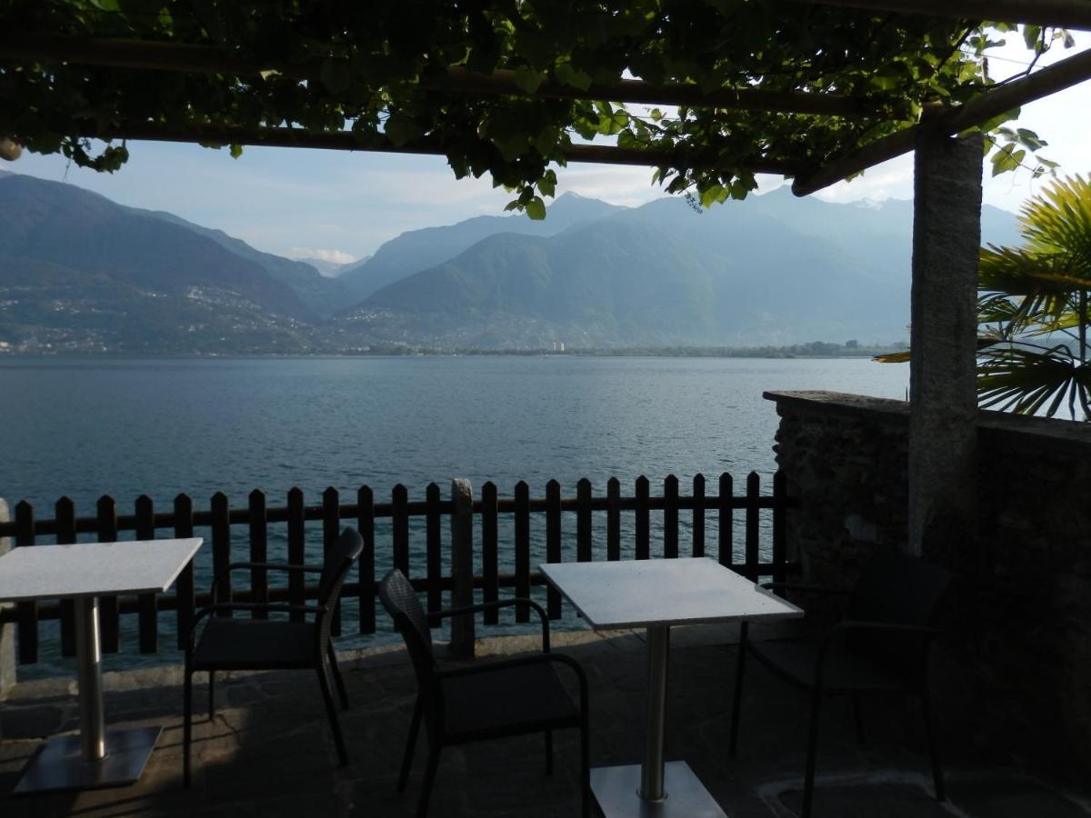 Schoene Ferienwohnung 36 Viralago Mit Privatstrand Gambarogno Esterno foto